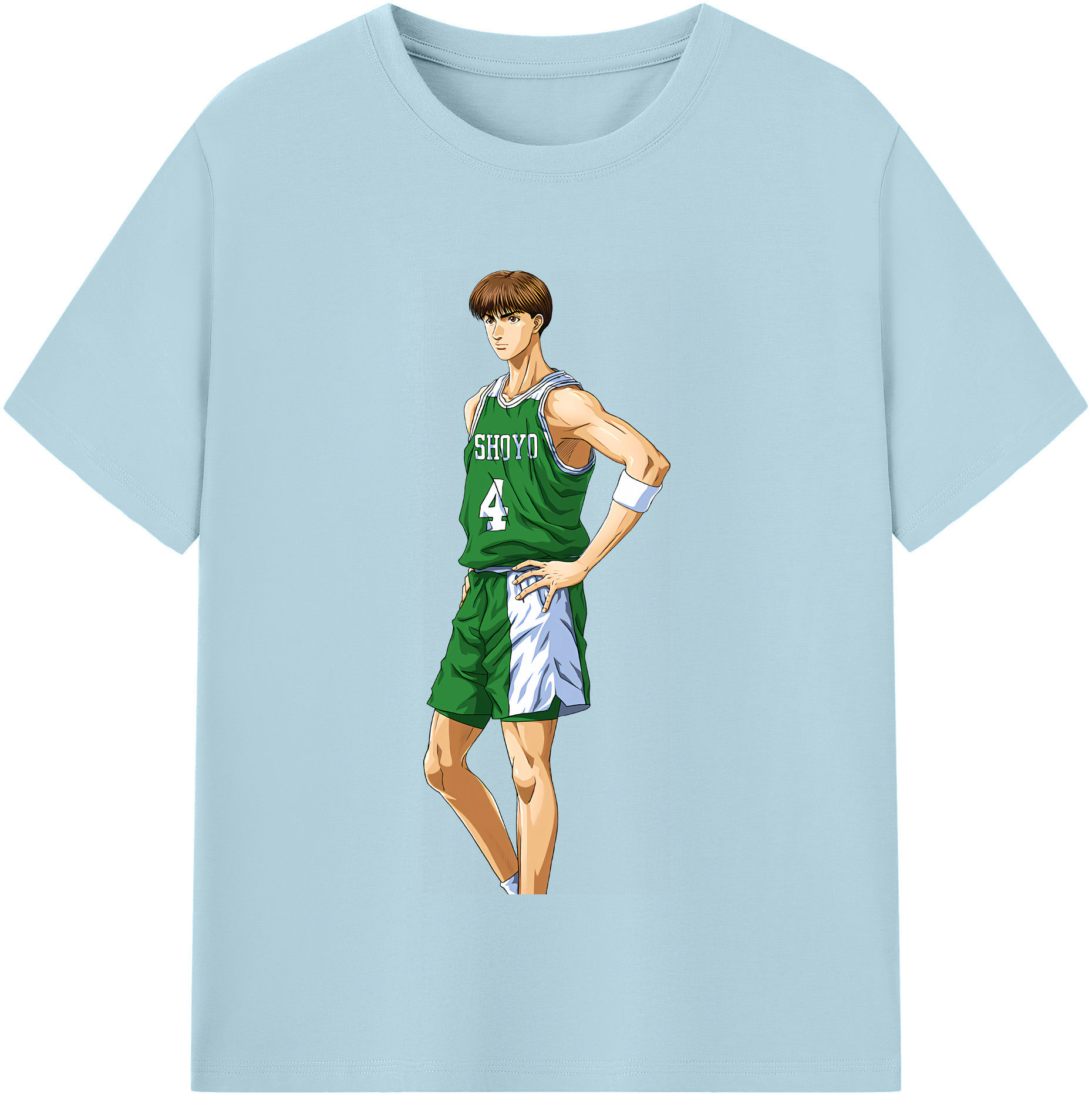 SLAM DUNK／スラムダンク 綿100％半袖Tシャツ（フロントプリント）